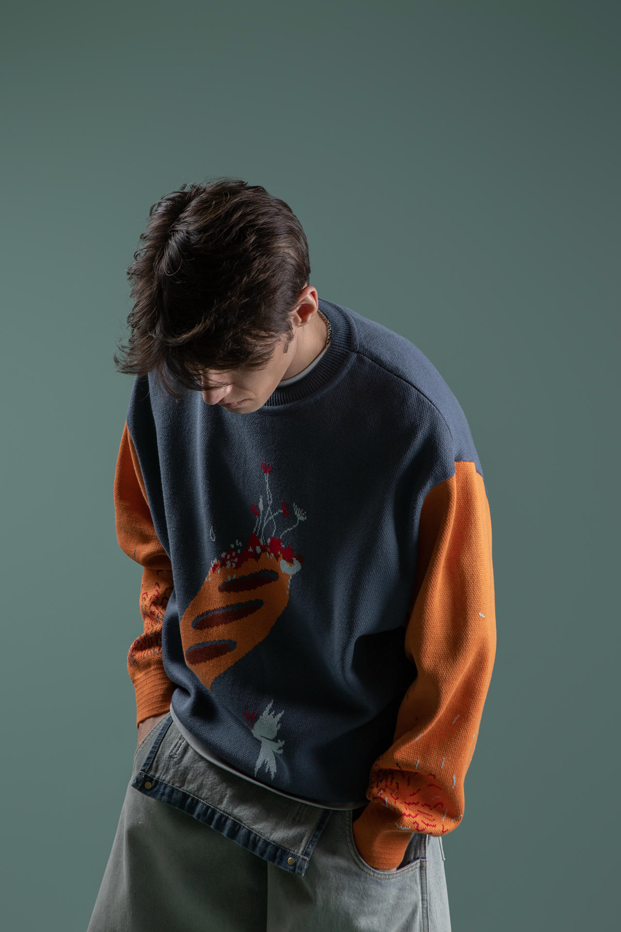 Свитер Батон зацвел