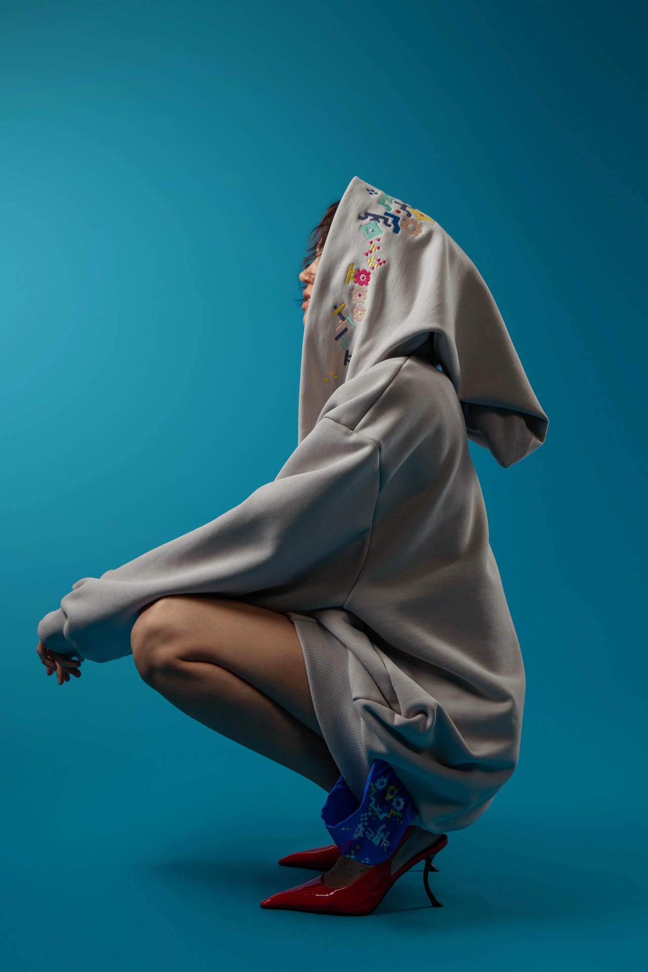 Платье-худи Косынка